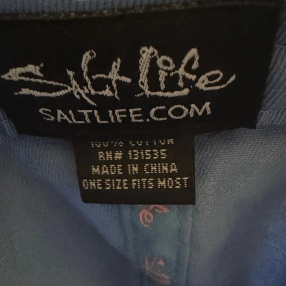 Salt Life baby blue  Cap with Coral Design